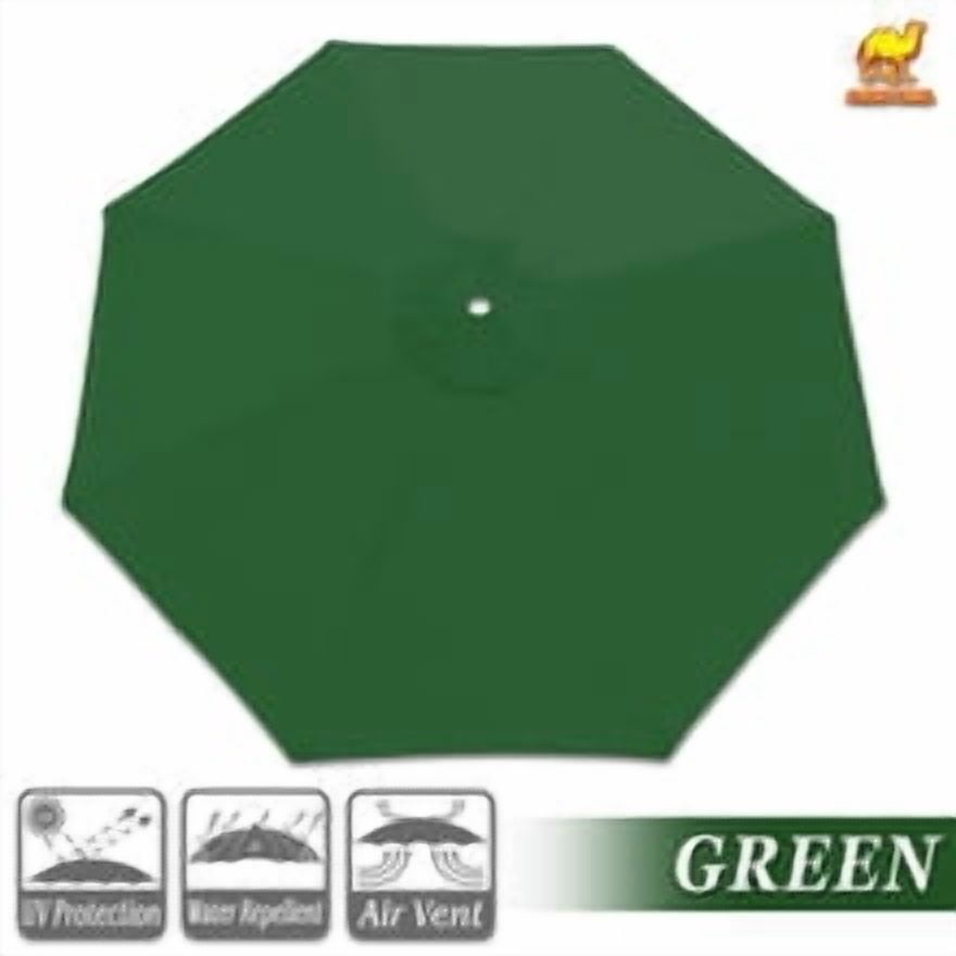 ALUVIERA 10' Umbrella Canopy Top Cover Patio Replacement Top Cover 8 Ribs Outdoor Sunshade