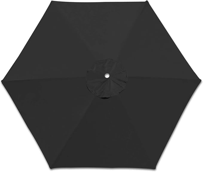 ALUVIERA 8.2ft 6 Ribs Umbrella Canopy Cover Only Patio Umbrella Replacement Top