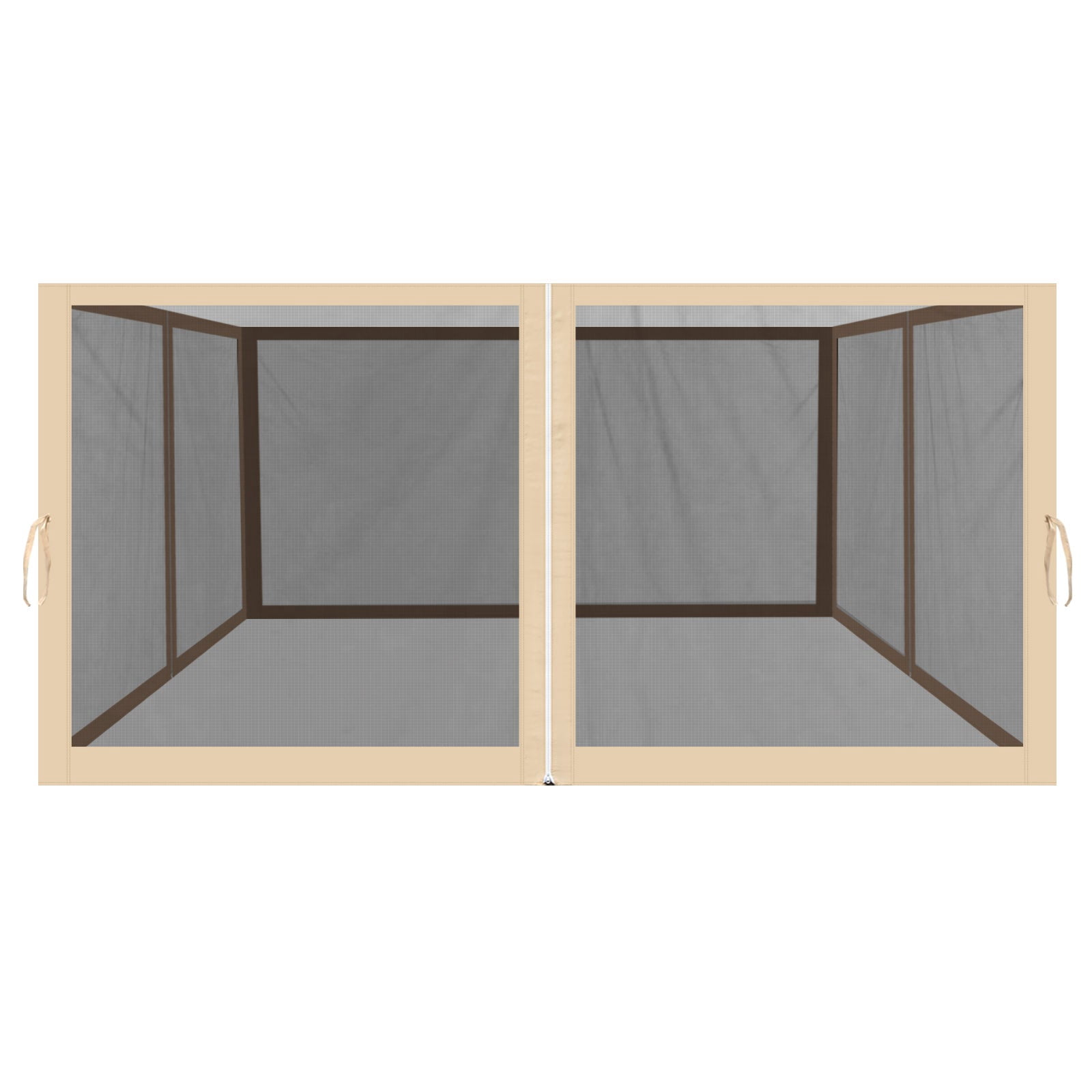 SOLAXO Canopy Replacement Sidewalls Mesh Canopies Screen Zippered Wall Panels Mesh Wall Sidewalls for 10'x13' Gazebo, 4 Pack, Walls ONLY