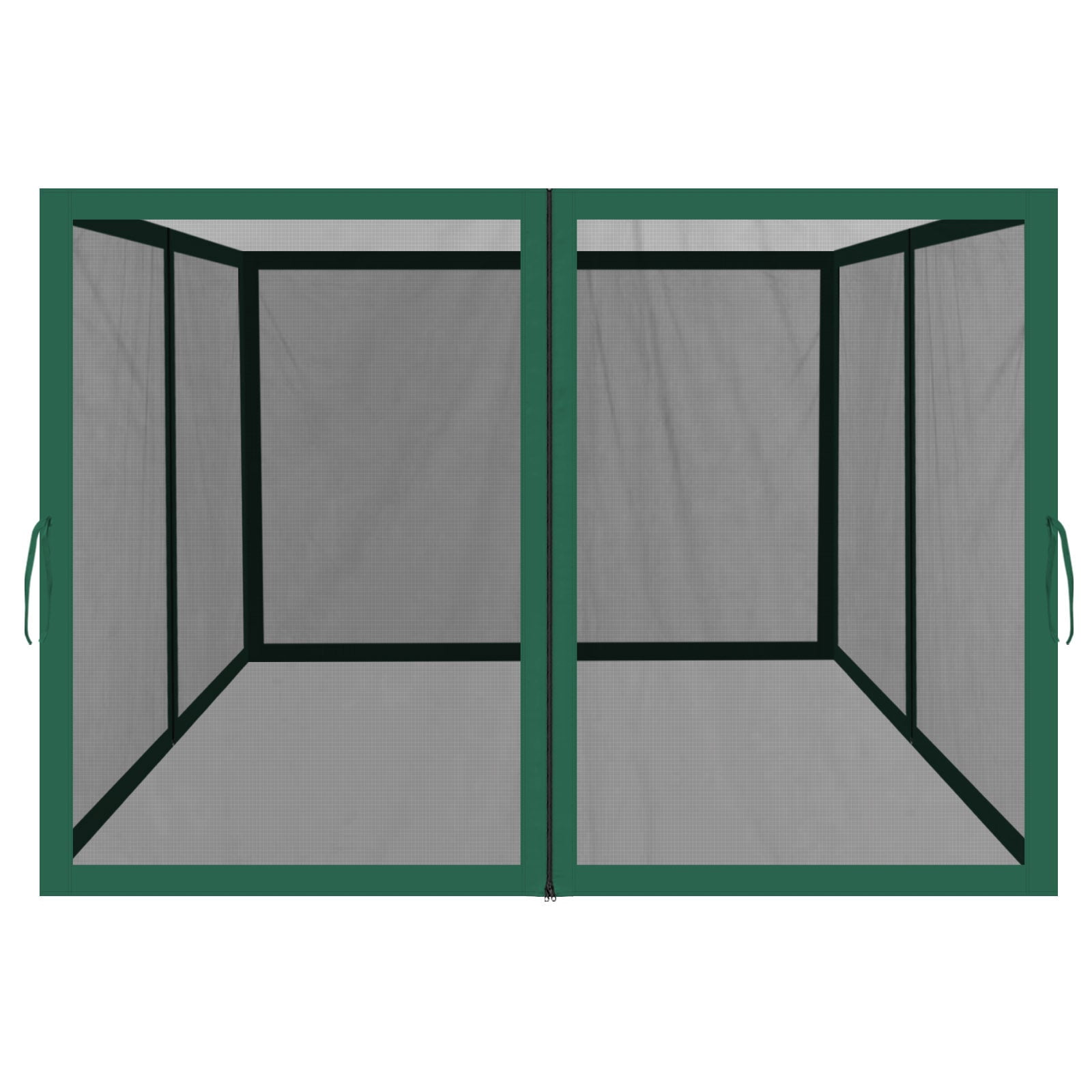 SOLAXO 10'Wx6.4'H Canopy Replacement Sidewalls Mosquito Netting Screen Walls for 8x8 FT Gazebo, 4 Pack, Green