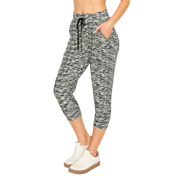 ALWAYS Capri Jogger Pants, Women's Casual Slim Sweatpants, Blue M