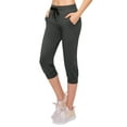 thumbnail image 1 of ALWAYS Capri Jogger Pants, Women's Casual Slim Bottoms Charcoal2 2XL, 1 of 5