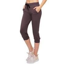 ALWAYS Capri Jogger Pants for Women - Premium Soft Casual Sweatpants Vintage Violet US S (Tag S/M)