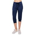 thumbnail image 1 of ALWAYS Cargo Capri Joggers for Women - Super Soft Casual Lounge Yoga Pants Navy S, 1 of 6