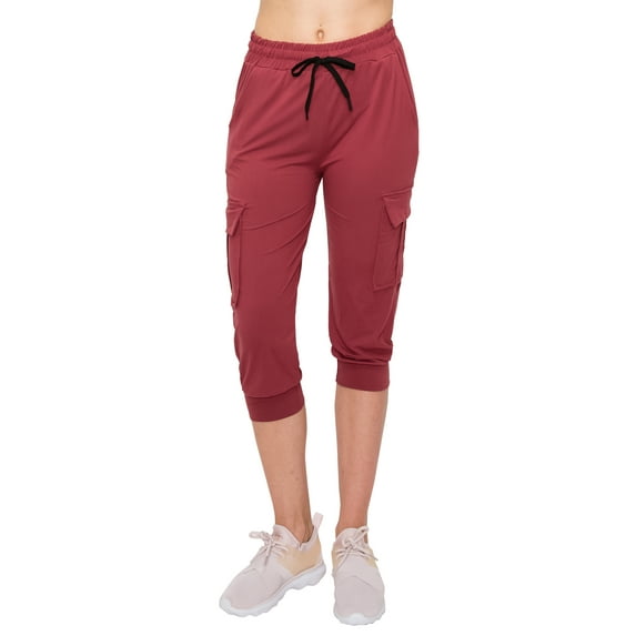 ALWAYS Cargo Capri Joggers for Women - Super Soft Casual Lounge Yoga Pants Wildginger L