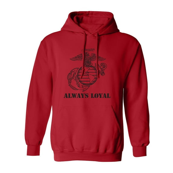 ALWAYS LOYAL Semper Fi Adult Hooded Sweatshirt