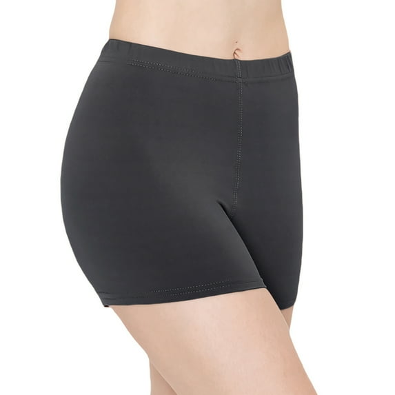 ALWAYS Women's 1" Waistband Yoga Lounge Shorts Charcoal L
