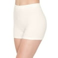 thumbnail image 1 of ALWAYS Women's 1" Waistband Yoga Lounge Shorts Off White L, 1 of 7