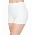 thumbnail image 1 of ALWAYS Women's 1" Waistband Yoga Lounge Shorts White M, 1 of 7