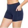 thumbnail image 1 of ALWAYS Women's 3" Soft Yoga Shorts with Side Pockets Navy XS, 1 of 1