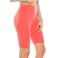 thumbnail image 1 of ALWAYS Women's 8" High Waist Soft Athletic Yoga Legging Shorts Neon Coral One Size, 1 of 6
