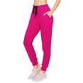 thumbnail image 1 of ALWAYS Women Jogger Sweatpants - Super Soft Stretch Lightweight Drawstrings Pants with Pork Chop Pockets Fuchsia M, 1 of 6