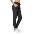 thumbnail image 1 of ALWAYS Women Jogger Sweatpants - Super Soft Stretch Lightweight Drawstrings Pants with Pork Chop Pockets Black L, 1 of 6