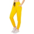 thumbnail image 1 of ALWAYS Women Jogger Sweatpants - Super Soft Stretch Lightweight Drawstrings Pants with Pork Chop Pockets Yellow L, 1 of 6