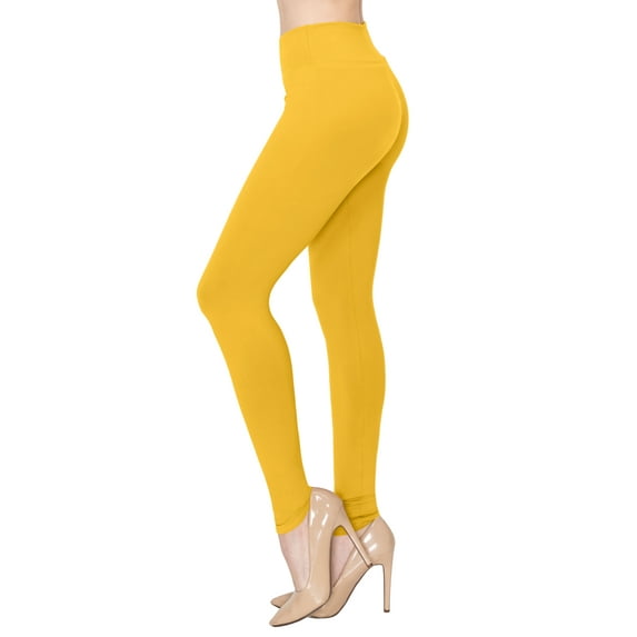 ALWAYS Women's High Waist Soft Workout Stretchy Leggings One Size