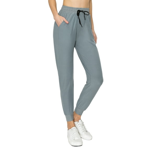 ALWAYS Women's Jogger Pants Premium Soft Sweatpants with Pockets Grey US L (Tag 1XL/2XL)
