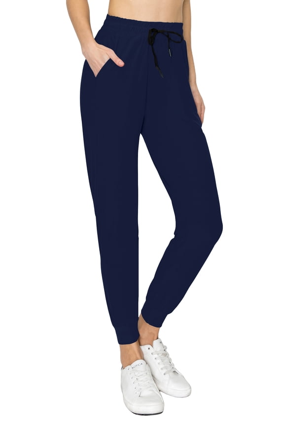 Women's Jogger Pants Premium Soft Sweatpants with Pockets Navy 2 US L (Tag 1XL/2XL)