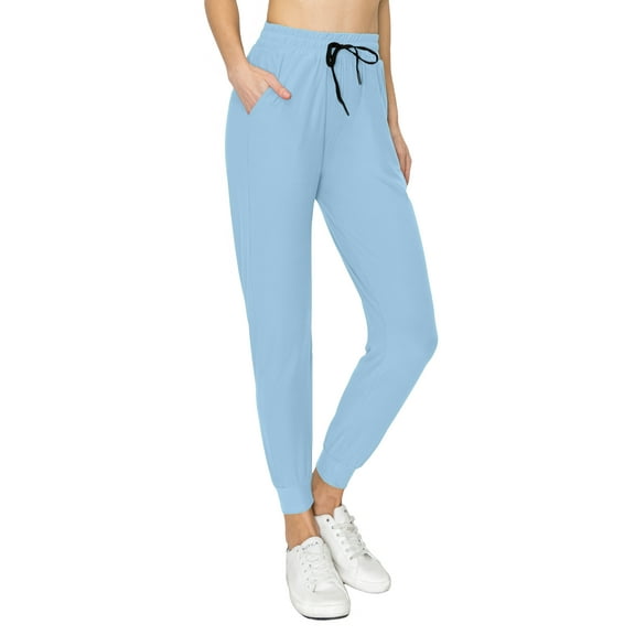ALWAYS Women's Jogger Pants Premium Soft Sweatpants with Pockets Sky Blue M