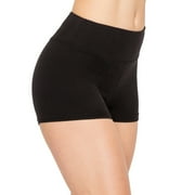 ALWAYS Women's Premium Super Soft Spandex Shorts Black 2XS