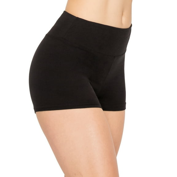 ALWAYS Women's Premium Super Soft Spandex Shorts Black S