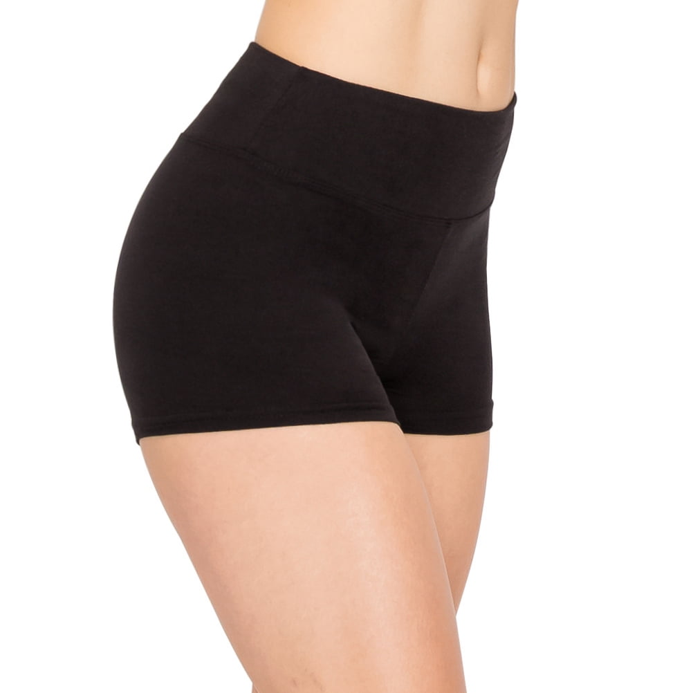 ALWAYS Women's Premium Super Soft Spandex Shorts Black XL