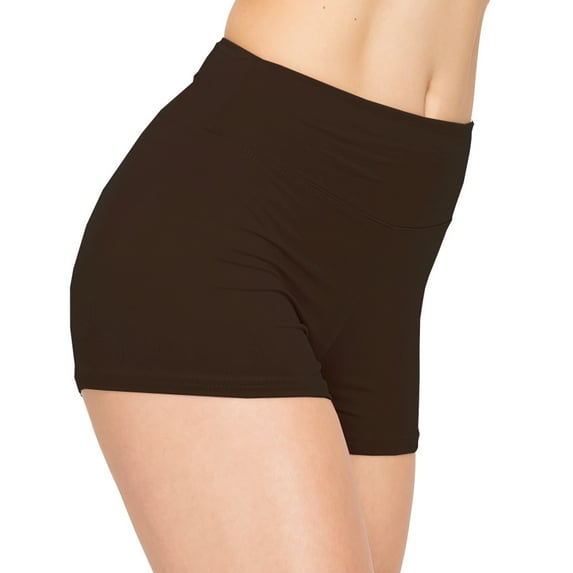 ALWAYS Women's Premium Super Soft Spandex Shorts Brown XS