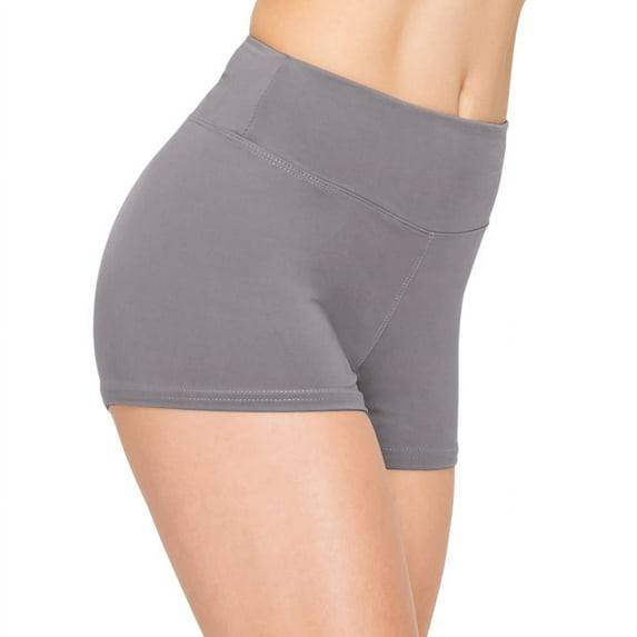 ALWAYS Women's Premium Super Soft Spandex Shorts Charcoal 2XL