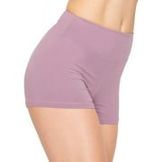 ALWAYS Women's Premium Super Soft Spandex Shorts Lavender 2XL