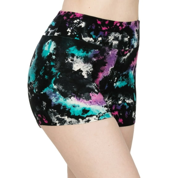 ALWAYS Women's Premium Super Soft Spandex Shorts Tie Dye 4238 XS
