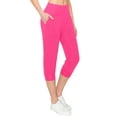 thumbnail image 1 of ALWAYS Women's Slimfit Super Soft Highwaisted Capri Joggers with Pockets - Neonpink XX-large, 1 of 6