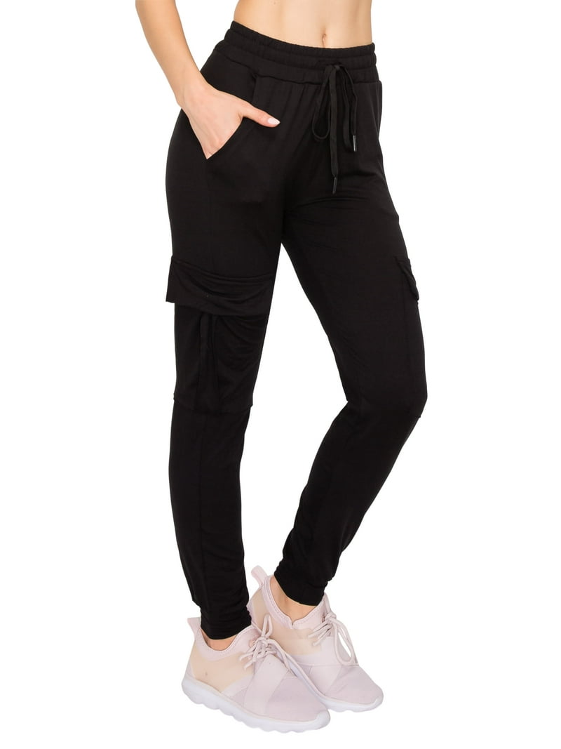 Jogging Pants Walmart Black Joggers Womens ALWAYS Women's High