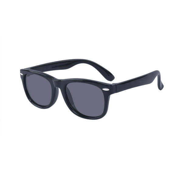 ALWAYSUV Kids Children Toddler Polarized UV Protection Fashion Comfortable Sunglasses For Boys/Girls Age 3-10 Years Black