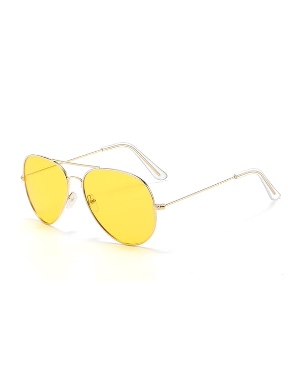 Night Driving Glasses Polarized Sunglasses UV400 Protection Yellow Lens Sun Glasses for Men and Women