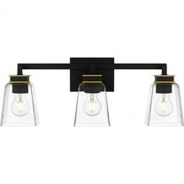 Quoizel Almany 3-Light Matte Black Bath Light
