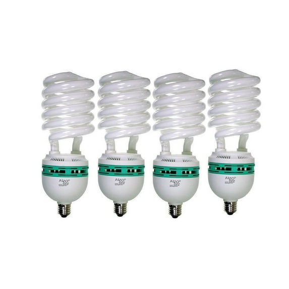 Alzo Digital 85W 120V Joyous Light Full Spectrum CFL Light Bulb, 5500K, 4250 Lumens, Pack of 4