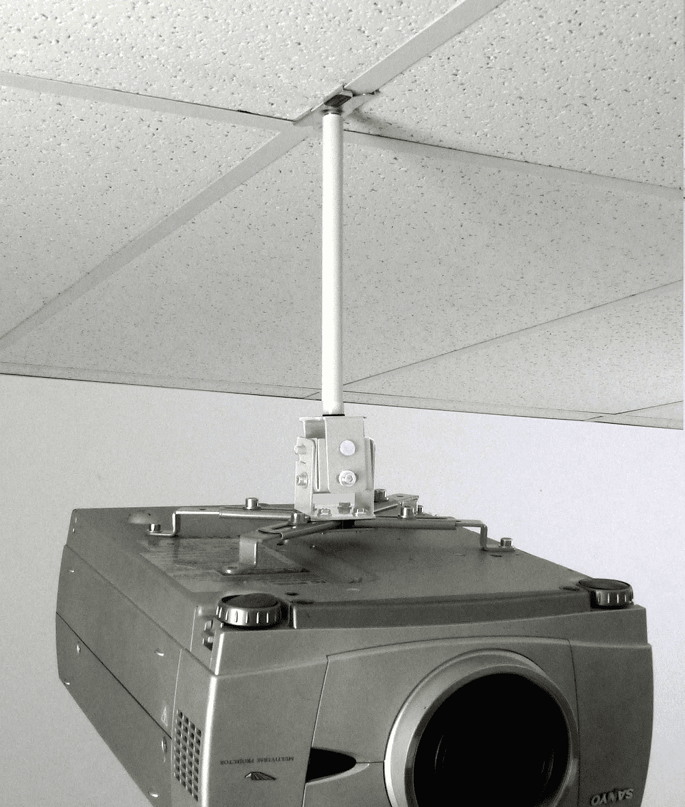 ALZO Digital Short Suspended Drop Ceiling Video Projector Mount