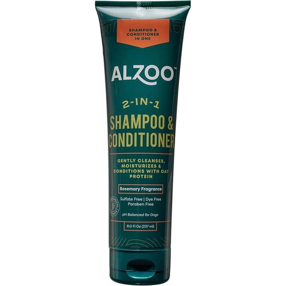ALZOO 2-in-1 Shampoo with Conditioner for Dogs 8 oz.