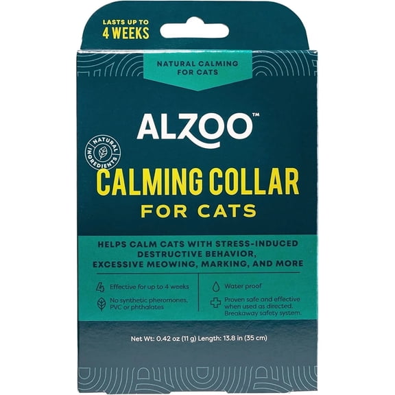 ALZOO Plant-Based Calming Calming Cat Collar
