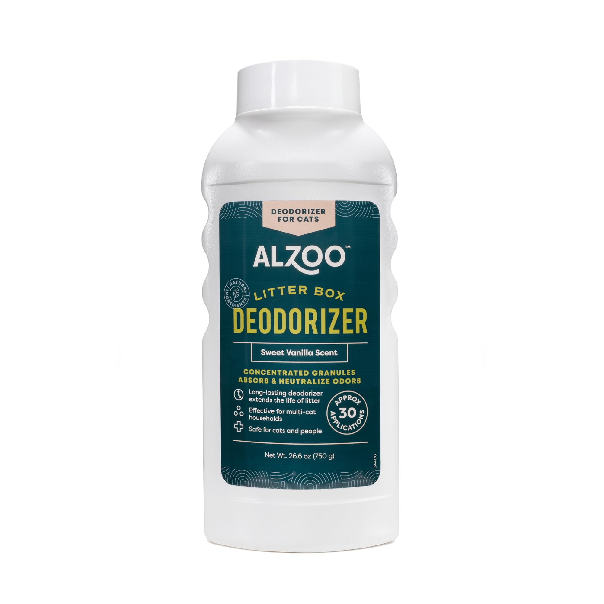 ALZOO Cat Litter Deodorizer, Concentrated Granules Absorb & Help Neutralize Odors, MineralBased