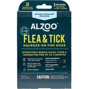 ALZOO Flea & Tick Repellent Squeeze-On for Dogs - Pack of 3