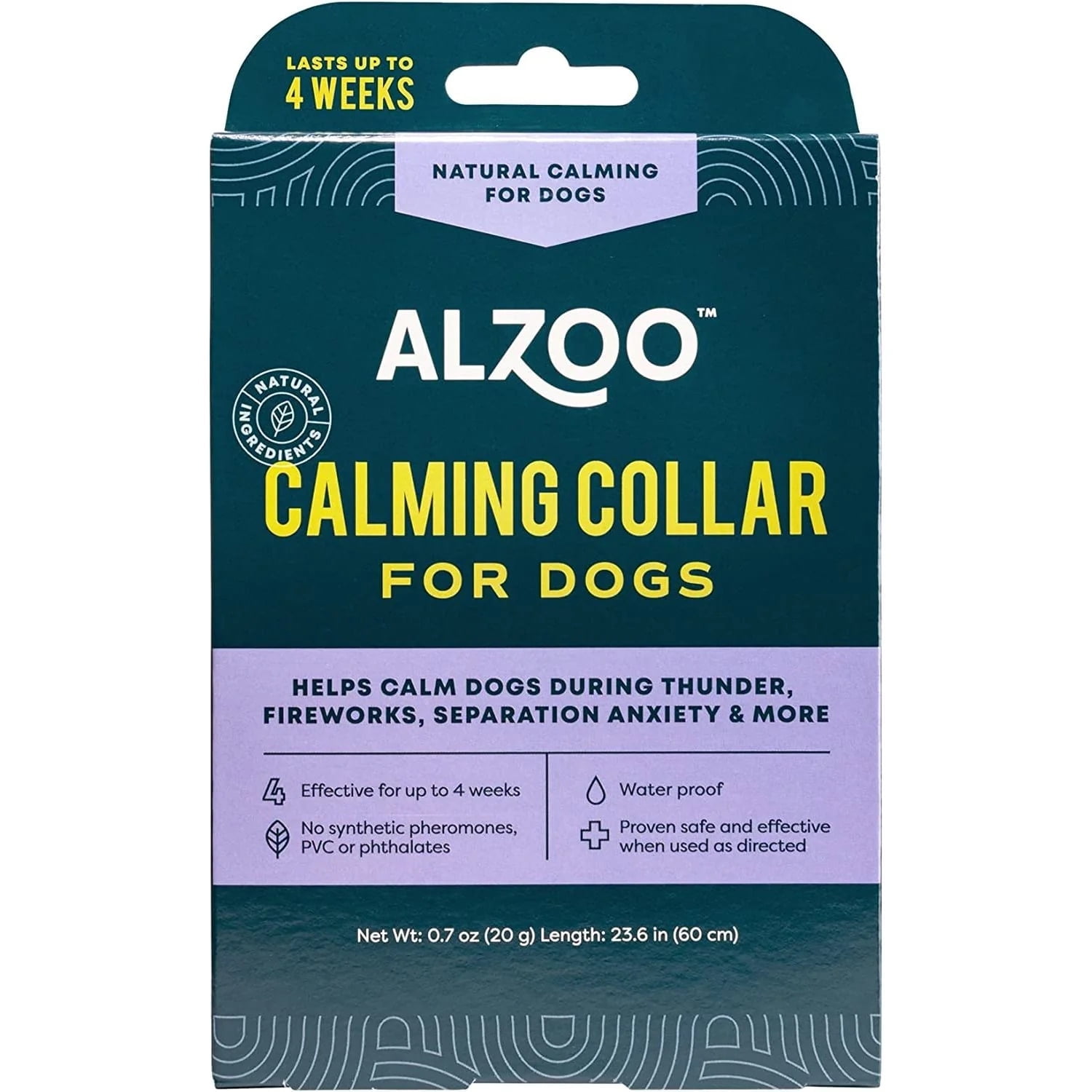 ALZOO Natural Calming Collar for Dogs Walmart