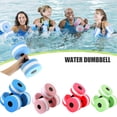thumbnail image 1 of ALigoa 2Pcs Water Weight Workout Aerobics Dumbbell Barbell for Men Women Kids Weight Loss Water Sports Fitness, Pink, 1 of 8