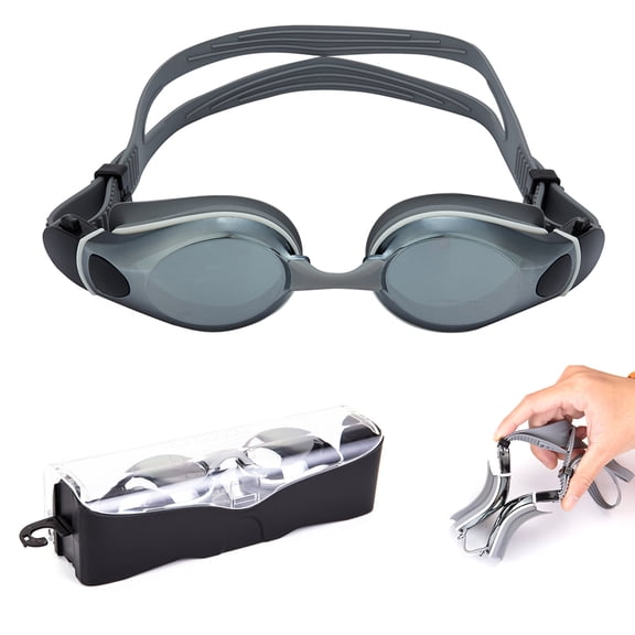 ALigoa Swimming Goggles Adjustable UV Protect Waterproof Anti Fog Eyewear Swim Pool Diving Water Glasses for Women Men