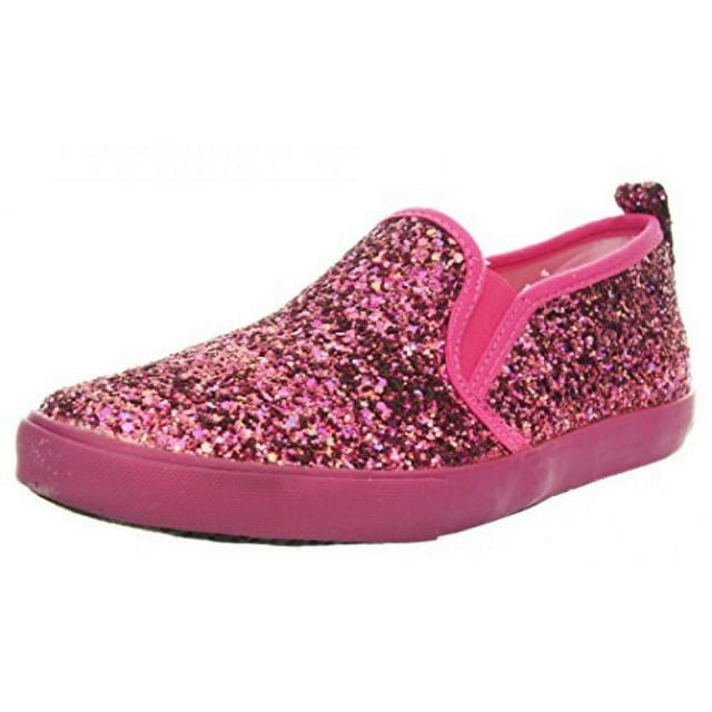 ALine Girl's Slip On Sneaker, Pink Glitter, 28 EU  11 US