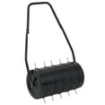 ALmi Garden Lawn Roller with Aerator Clamps Black 11.1 gal Iron and