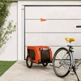 ALmi Pet Bike Trailer Orange and Black Oxford Fabric and Iron