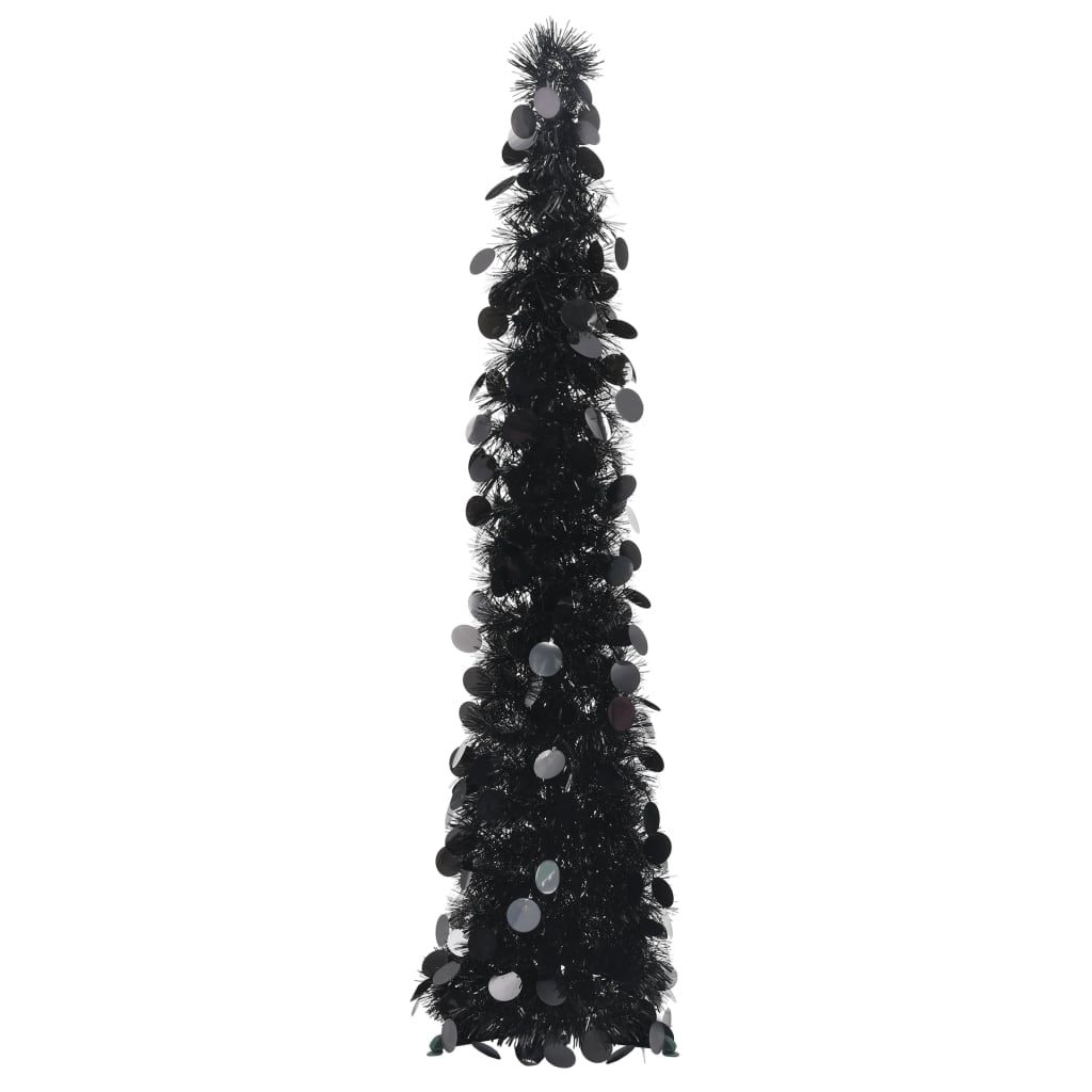 ALmi Popup Artificial Christmas Tree Black 4 ft PET