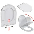 ALmi Softclose Toilet Seat with Quickrelease Design White Square