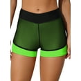 thumbnail image 1 of ALove Women Mesh High Waisted Beach Board Shorts With Pockets Swim Shorts Bath Suit Bottoms, 1 of 8