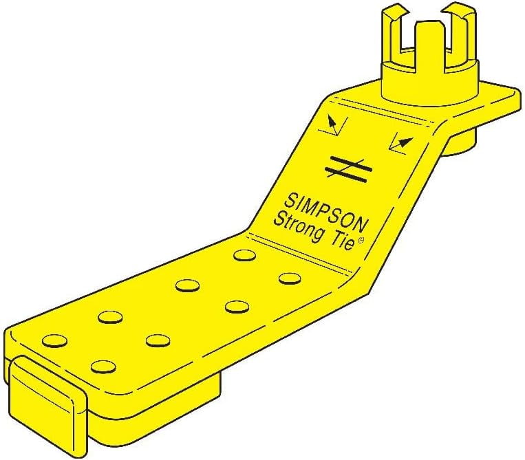 AM 1/2 1/2" Dia. Anchor Bolt Holder Yellow